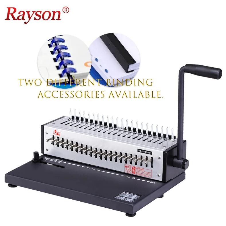 

Factory Rayson Sd-1501A21 Comb Binder Plastic Office Manual A4 Comb Binding Machine
