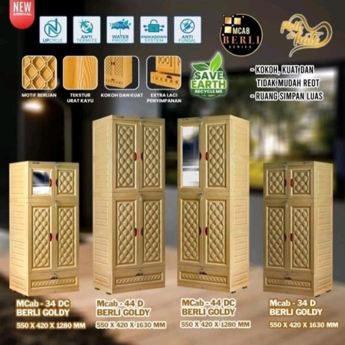 Lemari Pakaian Plastik Napolly Berli Original