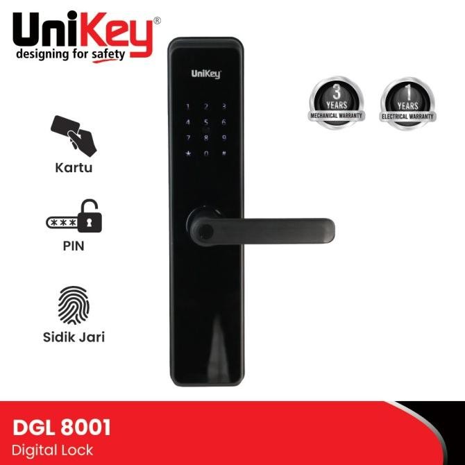 Unikey Digital Lock Dgl 8001 Kunci Pintu Digital