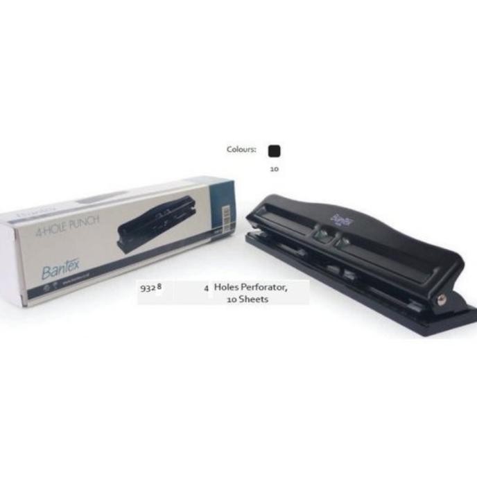 

PEMBOLONG 4 LUBANG BANTEX 9328 / PERFORATOR 4 HOLE PUNCH BANTEX ORIGINAL DAN TERPERCAYA