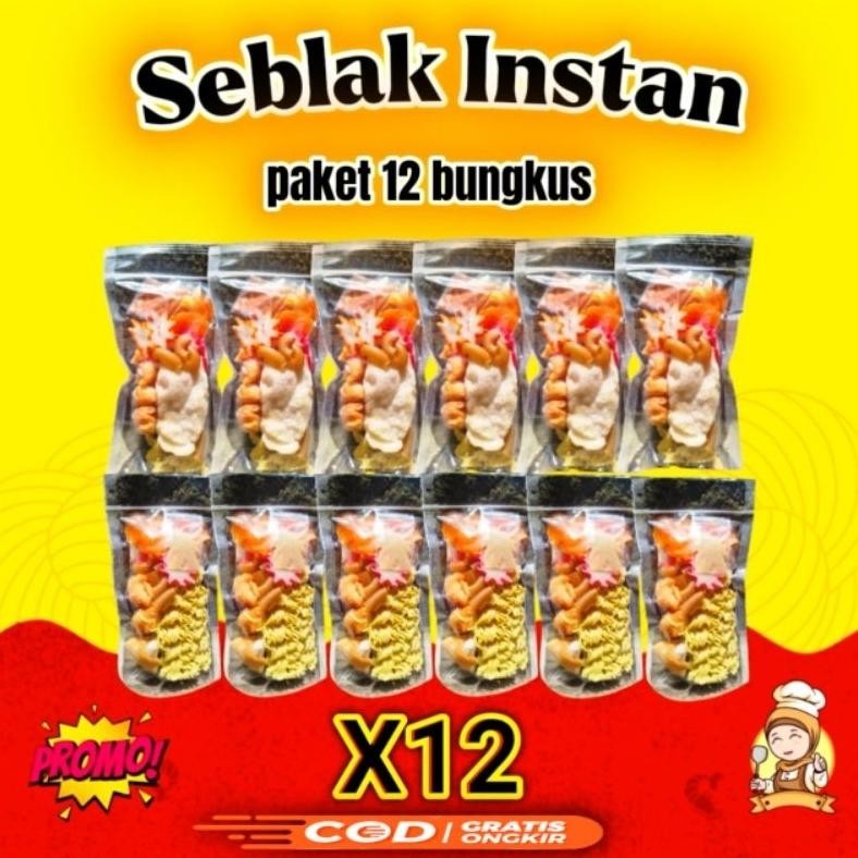 

TERLARIS Seblak Instan 12pcs (12 Bungkus) Khas Bandung, Raos Pisan, Hargapun Ramah Dikantong Siap kirim