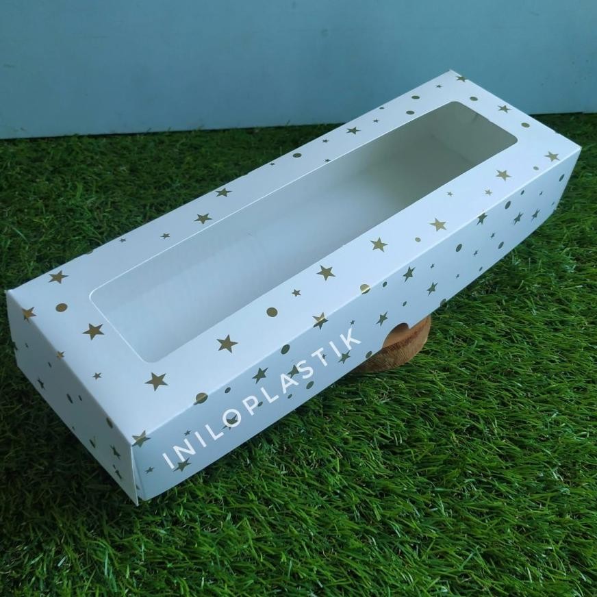 

Big Sale!!! Box 10X30X5 / Dus Motif / Kotak Kue Brownies Motif / Box Window White Sale
