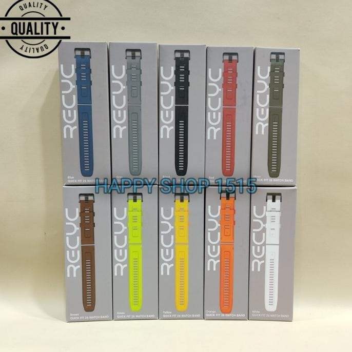 RECYC QUICK FIT 26 MM WATCH BAND FOR SMARTWATCH GARMIN /QUICKFIT 26MM