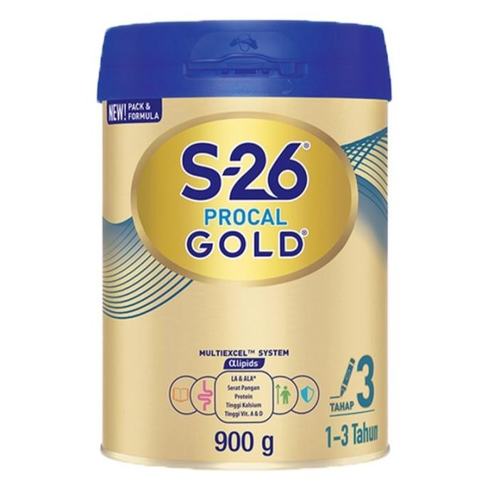 Promo S-26 Procal Gold 3 Susu Formula 1-3 Tahun S26 Procal