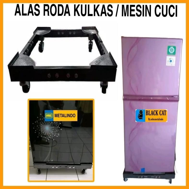 Roda besi alas kulkas tatakan kulkas roda mesin cuci roda besi kulkas