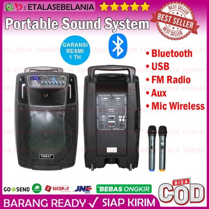 Terlaris Krezt Was-112B - Portable Sound System