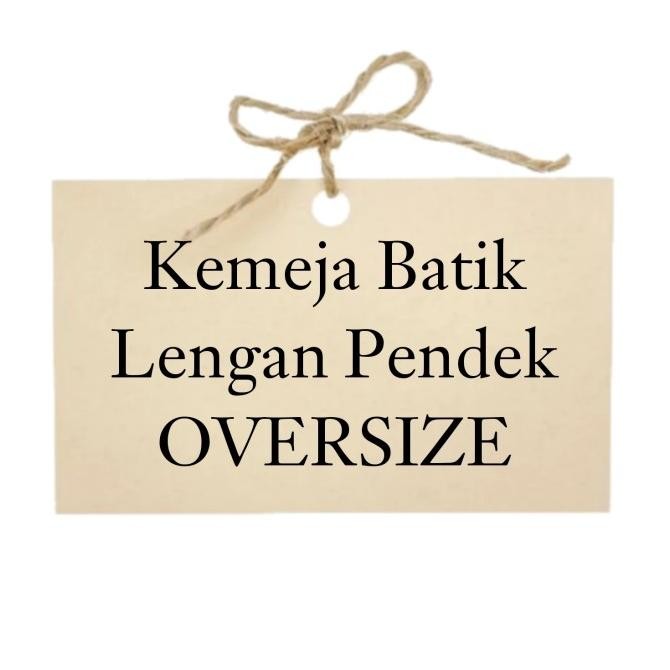 KEMEJA BATIK PRIA LD 140CM JUMBO BIGSIZE OVERSIZE LENGAN PENDEK KATUN TERMURAH