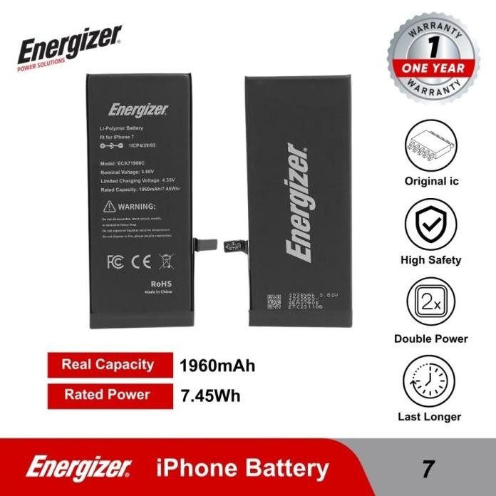 Terlaris Batre Baterai Battery Energizer - Iphone 7 / 7 Plus Original