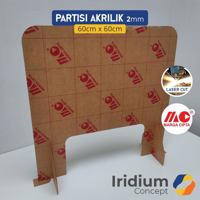 

TERSEDIA Partisi Meja Akrilik 2mm 60cm / sekat pembatas sekolah acrylic devider