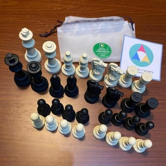 Bidak Catur Plastik Buah Saja Tanpa Papan Hemat Murah Ekonomis Board Games Original