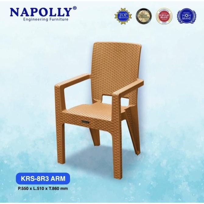 Kursi Plastik Napolly Krs 8R3 Original