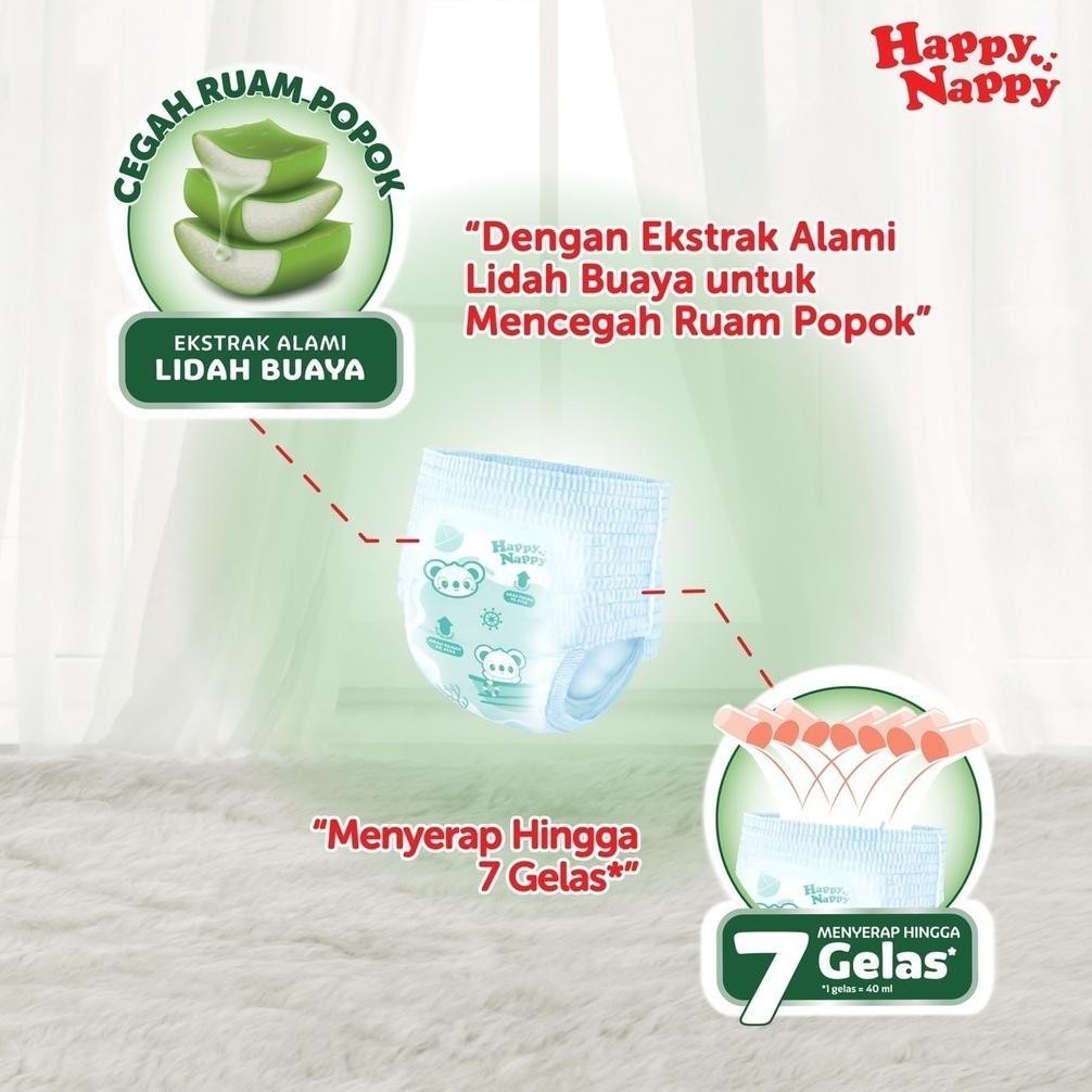 Ur37 Happy Nappy Pants S40  M32 L28 Xl24 Diapers Pants Popok Celana S 40 M 32 L 28 Xl 24 Smart Pantz