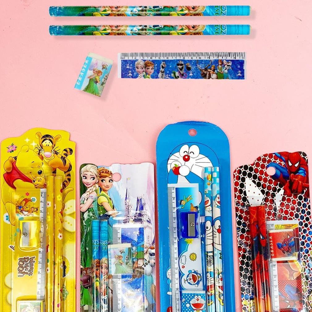 

Pjj-1621 Be09 Pensil Set Anak 5In1 Karakter/ Alat Tulis Anak Karakter Set 168 Viral