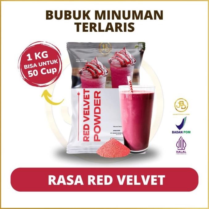 

Grosir Bubuk Minuman Premium Red Velvet || Jakarta Bubble Drink