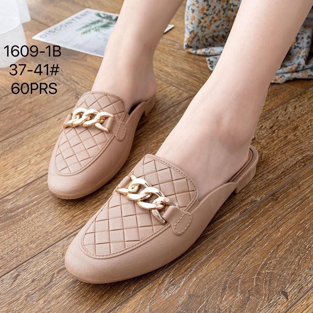 Gd-12 Sandal Wanita Terbaru 2022/Sepatu Sendal Selop Jelly Balance 1609-1/Slip Onteplek Karet Import