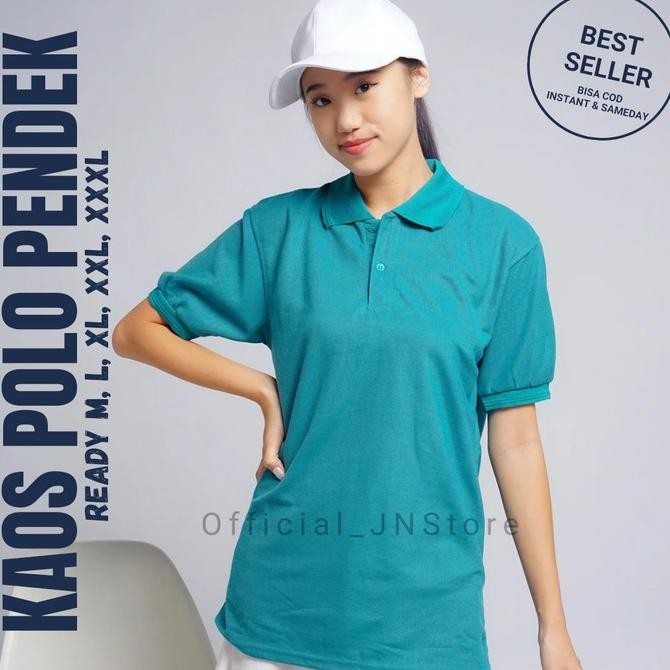 Tersedia Kaos Polo Premium Wanita | Hijau Tosca