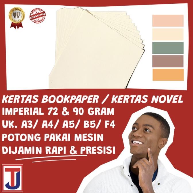 

Ready Kertas Book Paper Imperial 72 & 90 Gram Uk. F4/A4/lainnya [500 Lembar]