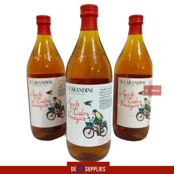 

STOK TERBATAS CARANDINI APPLE CIDER VINEGAR 1L - CUKA APEL 100% ITALY VEGAN PREMIUM