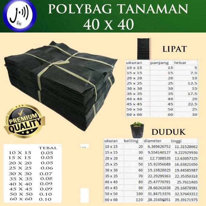 polybag 40 x 40 Kiloan murah
