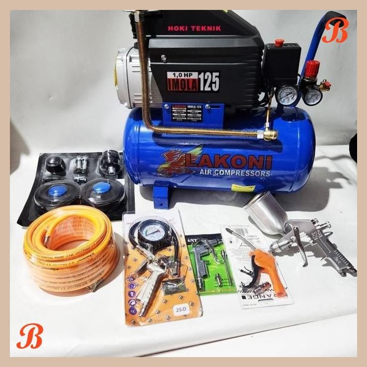 [HKT] MESIN KOMPRESOR LISTRIK LAKONI IMOLA 125 1HP 750 WATT