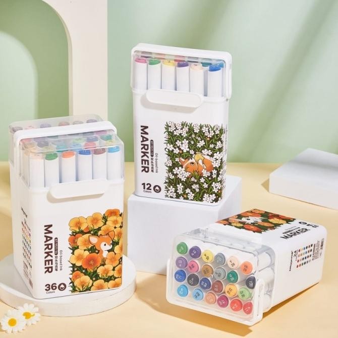 

Ready Spidol Art MArker Permanen Warna Warni Double Head