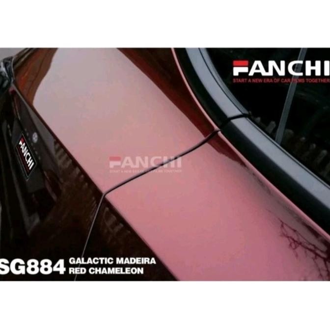 

ready ROLL Sticker FANCHI SG884 Moonlight Madeira Red Chameleon 152CM ROLL murah