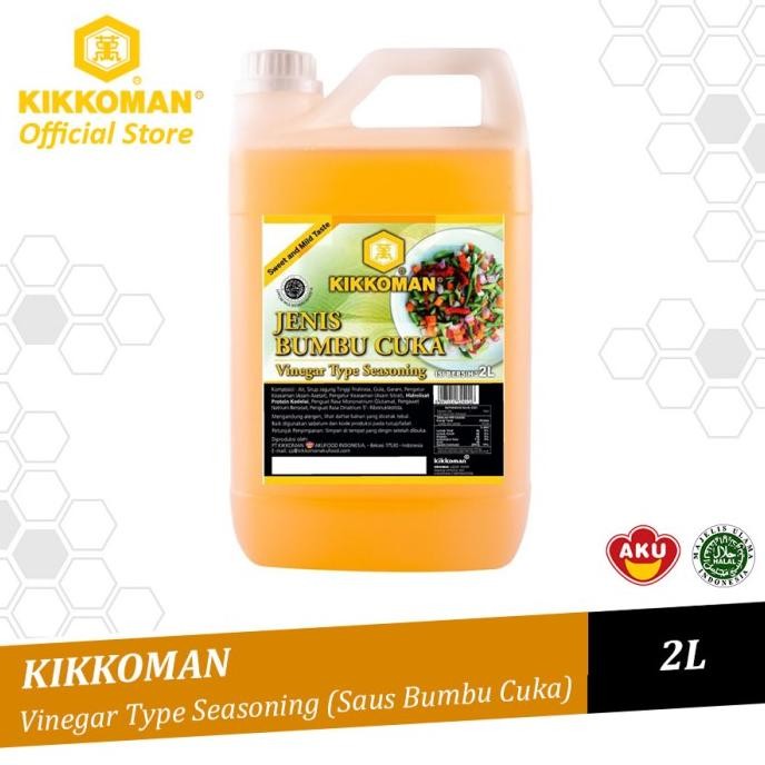 

STOK TERBATAS KIKKOMAN VINEGAR TYPE SEASONING SAUCE SAUS CUKA HALAL JERIGEN 2L