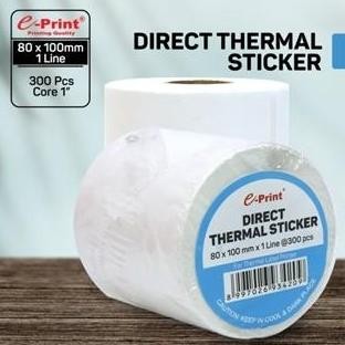 

ready Direct Thermal Sticker Label Barcode 80 x 100 mm E-PRINT (isi 300) murah