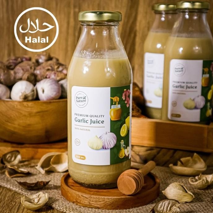 

STOK TERBATAS PURENATURE GARLIC JUICE|BAWANG PUTIH TUNGGAL JAHE LEMON CUKA APEL MADU