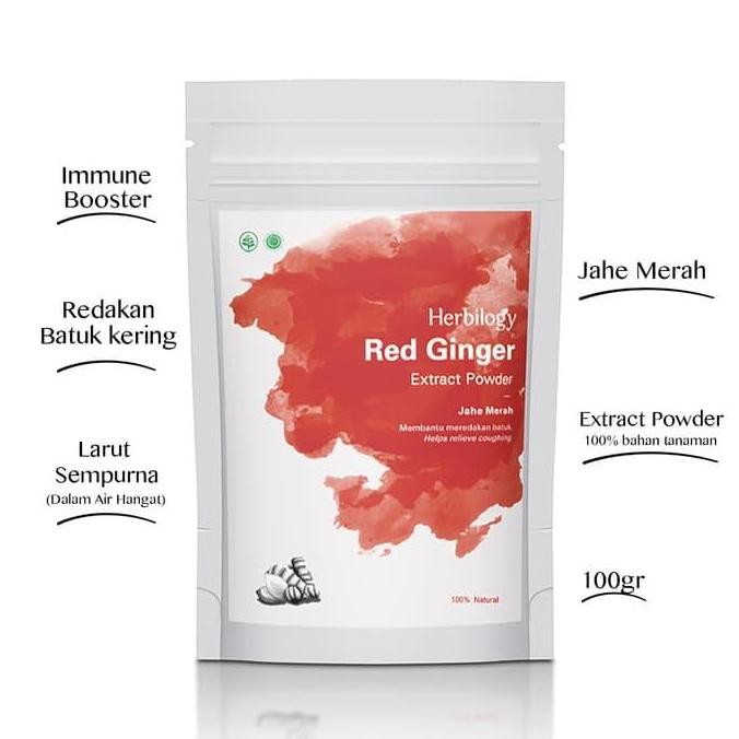 

Grosir Herbilogy Red Ginger Extract Powder ( Jahe Merah ) - 100 Gr
