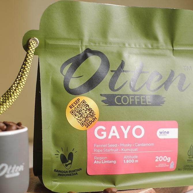 

Murah Kopi Arabica Aceh Gayo Wine Process 200G - Biji / Bubuk Kopi - Otten Coffee