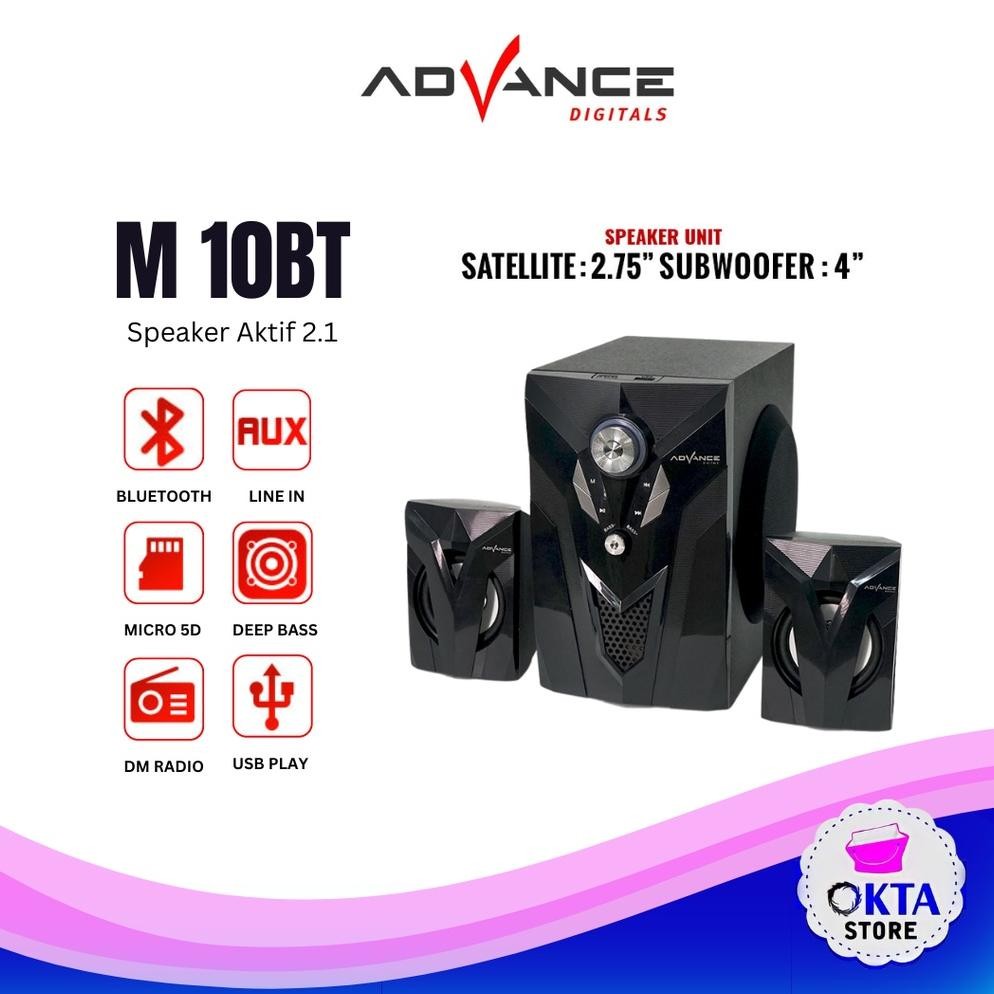 Advance Speaker Aktif Bluetooth Multimedia Subwoofer Bass M10BT /M15BT /M180BT /M180BT CLEON /M20BT