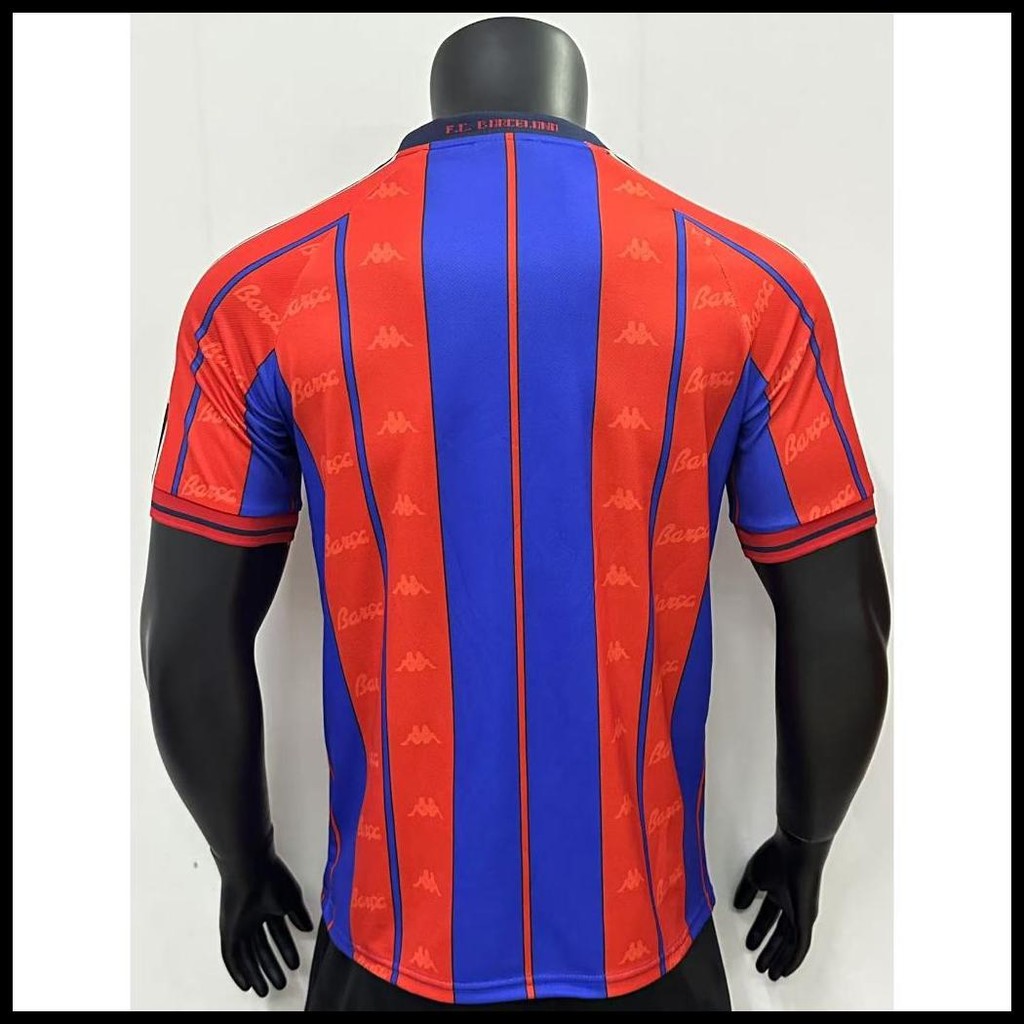 BAJU BOLA JERSEY BARCELONA RETRO 1997 1998 JERSEY RETRO JERSEY RETRO