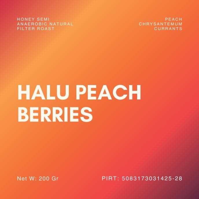 

Grosir Biji Kopi 200Gr Halu Peach Arabika Roasted Beans Specialty Coffee