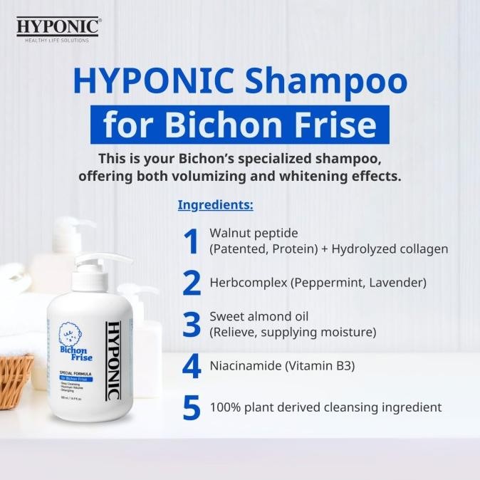 HYPONIC Breed Line - Bichon Shampoo, Sampo Khusus Untuk Anjing Bichon