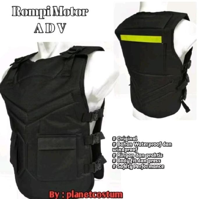 Tersedia Rompi motor bikers touring turing scotlite sweeper siang malam terbaru