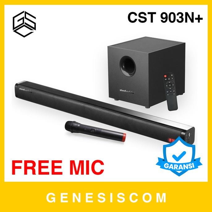 Soundbar SIMBADDA CST 903N+ Speaker TV Wireless Bluetooth Karaoke Audio Set Desktop Multimedia Spike