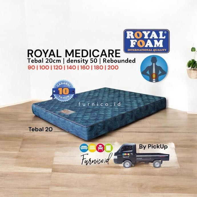 ready  Kasur Busa ROYAL FOAM MEDICARE TULANG PUNGGUNG REBOUNDED REBONIT