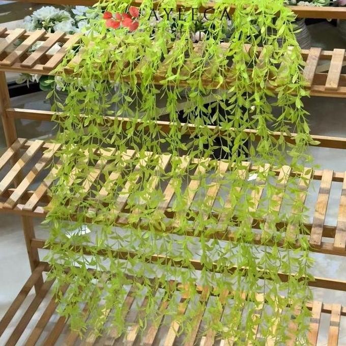 [COD] Ayeeca - Daun JALAR105cm Jalar Plastik Tanpa Pot Bunga Rambat Sintesis Tanaman Hias Gantung Os