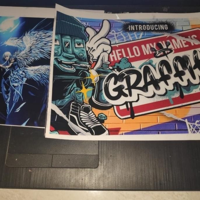 

ready 20 lembar sticker vinyl transparan/bening inkjet ukuran A4 murah