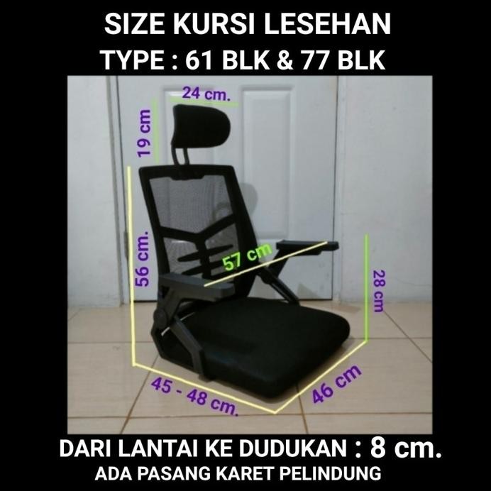 new Kursi Lesehan Sandaran jaring + Headrest murah