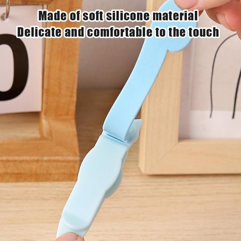 

Premium Pembatas Buku Bookmark Silicone / Silicone Bookmark Clip Binder Divider / Student Colorful Notebook Reader Page Sorting Page Clip Stationery High Quality