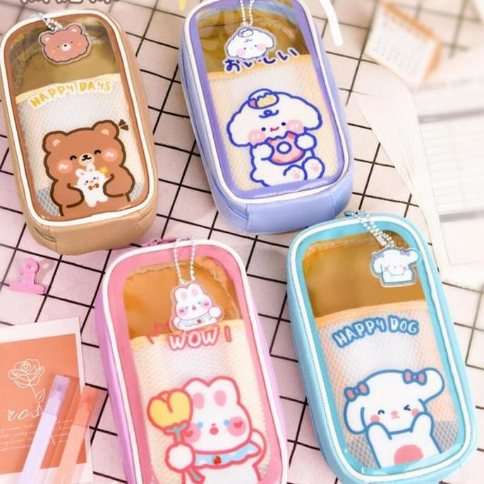 

tyS CODHadiah Ramadhan Cute Stationary Pencil Kotak Pensil Case Hiasan Glitter Karakter 3d Model Tas Sekolah Cewek Lucu Korea Kapasitas Besar Bahan Pvc Dengan Stiker Gratis Kanvas Study Purple Pink Blue School Cokelat Stationery