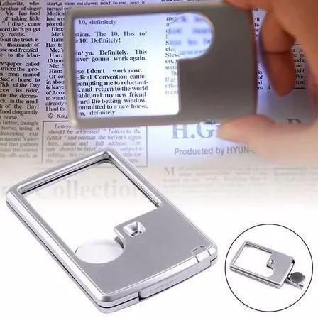 

Premium Kaca Pembesar Kartu Nama Lensa Lampu 3X 6X Persegi Panjang Optik Akrilik Portabel Kartu Lampu Led Ultra-Thin Rectangular Led Light Magnifying Glass High Quality