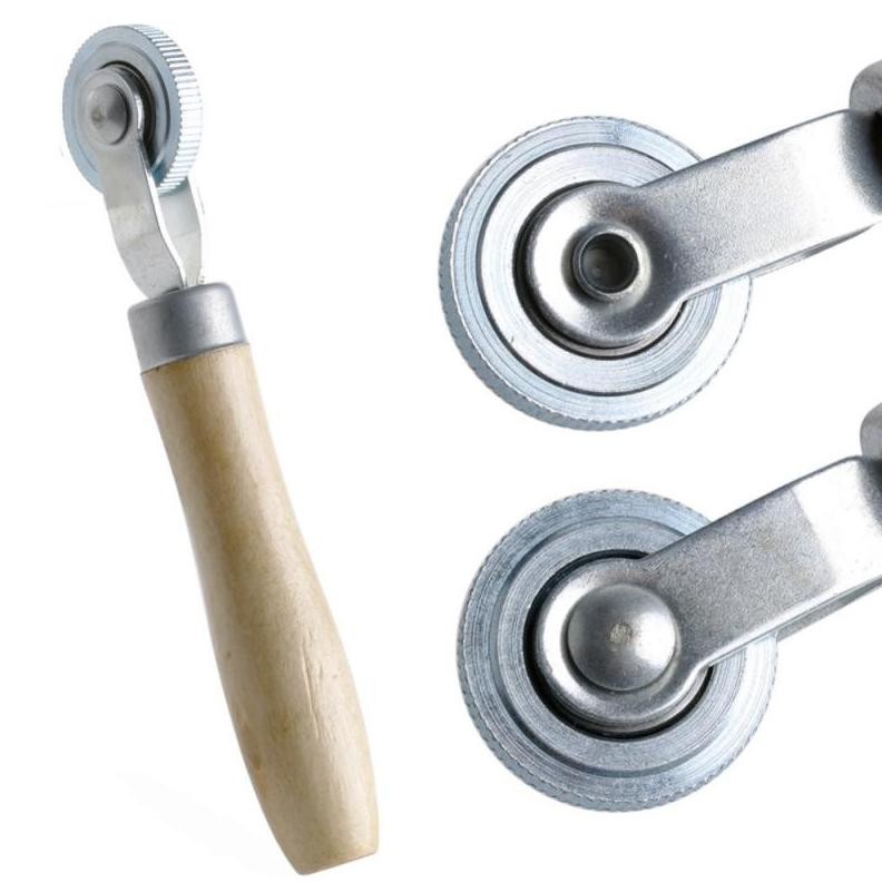 Premium Alat Tambal Ban Roller / Reparasi Ban Motor Mobil  Press Tambal Tip Top Dengan Gagang Kayu H