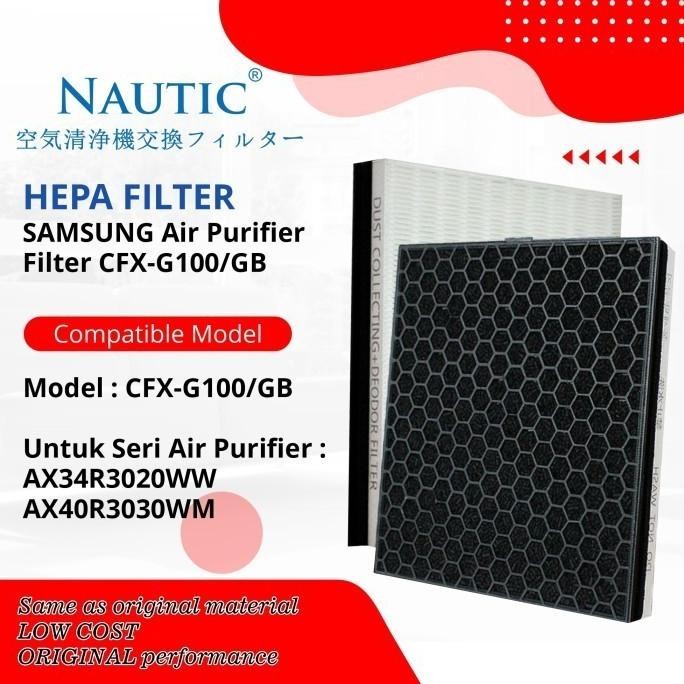 ready Replacement Filter HEPA + CARBON For Air Purifier Samsung AX34