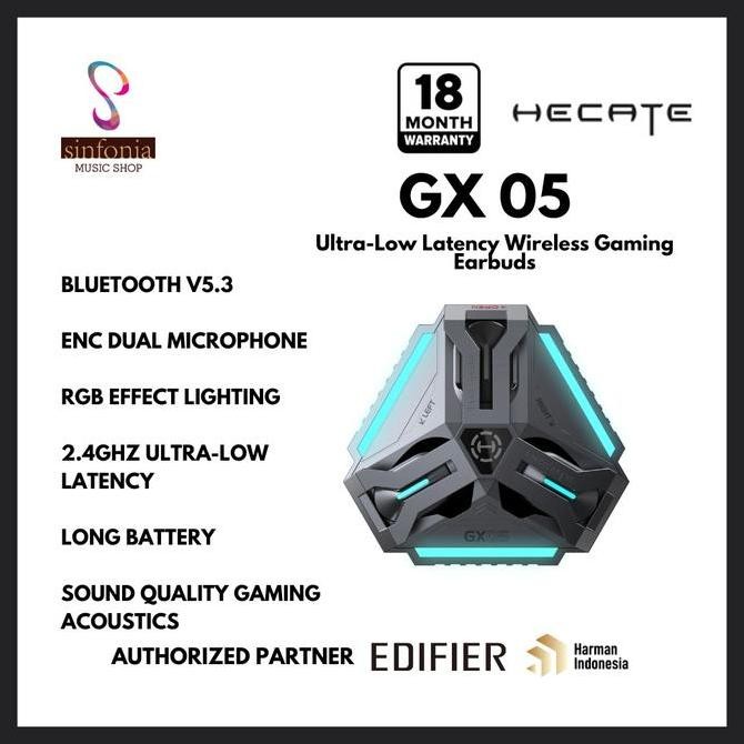 HECATE by Edifier GX05 Ultra-Low Latency Wireless Gaming Earbuds