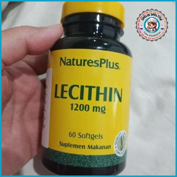 STOK READY. NATURE'S NATURES PLUS LECITHIN 1200 MG NATURE LECITIN 1200MG HATI 60 S