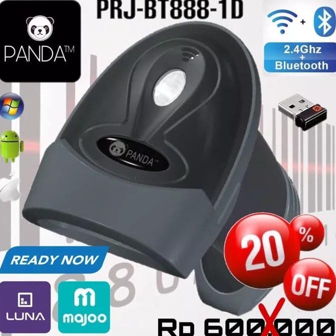 PANDA PRJ-BT888-1D WIRELESS LASER BARCODE SCANNER (BLUETOOTH+2.4G)