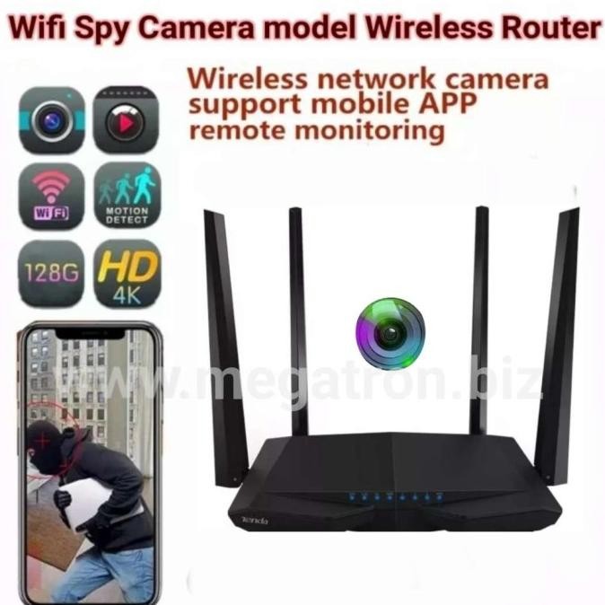 Wifi Spy Camera model Wireless Router - Pantau live dari mana saja